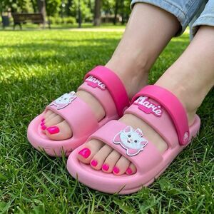 MINISO Disney Marie Aristocats Women Puffy Cloud Sandal Pink LARGE Size 8 EU 39